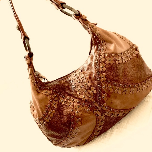 Isabella Fiore Hobo Bag, Leather, Rustic/Brown, - Picture 2 of 11